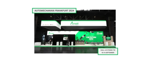 Wizualizacja stoiska Arnott na targach Automechanika Frankfurt 2024