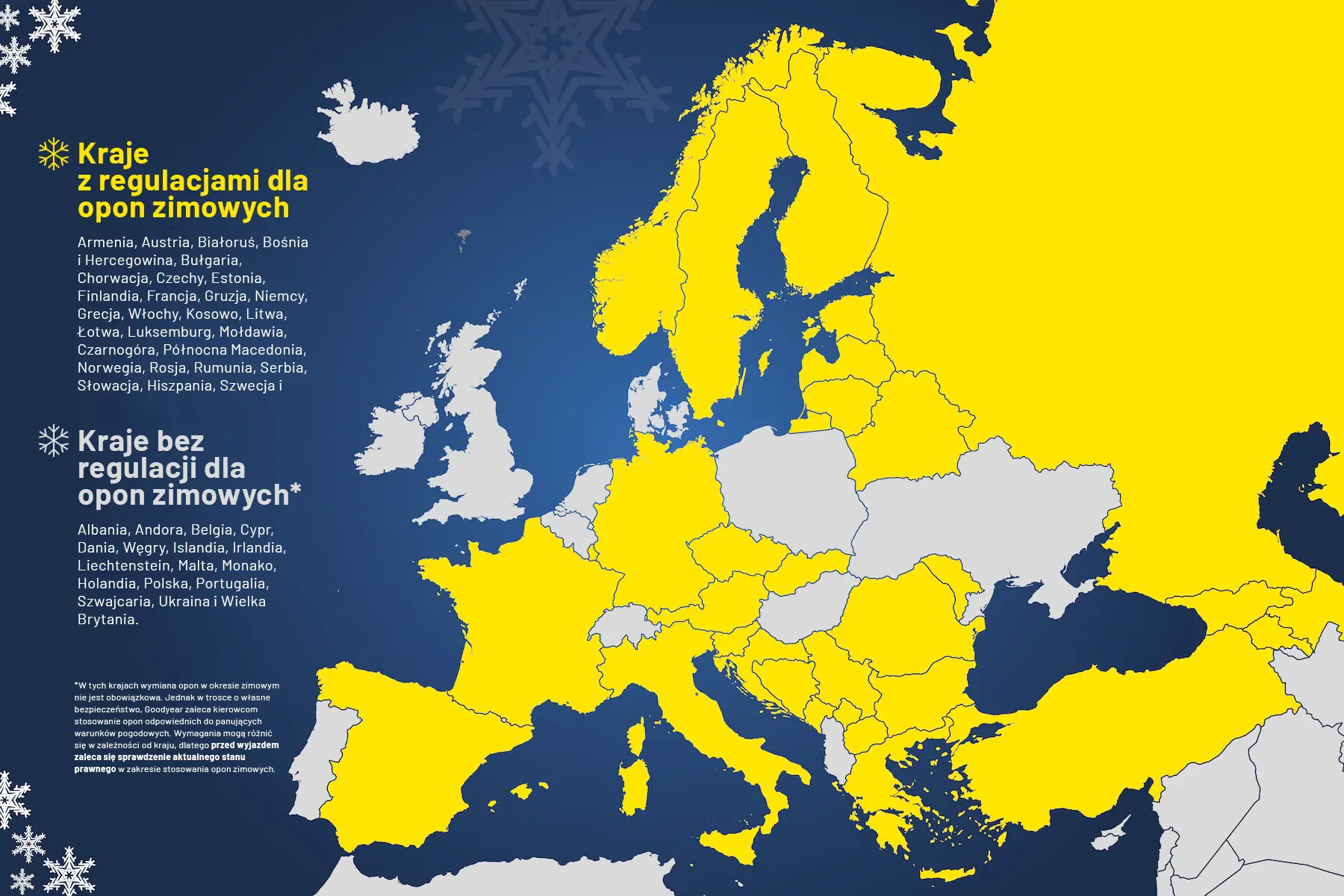 Aktualne przepisy o oponach zimowych w Europie – sprawdź, zanim wyruszysz w podróż